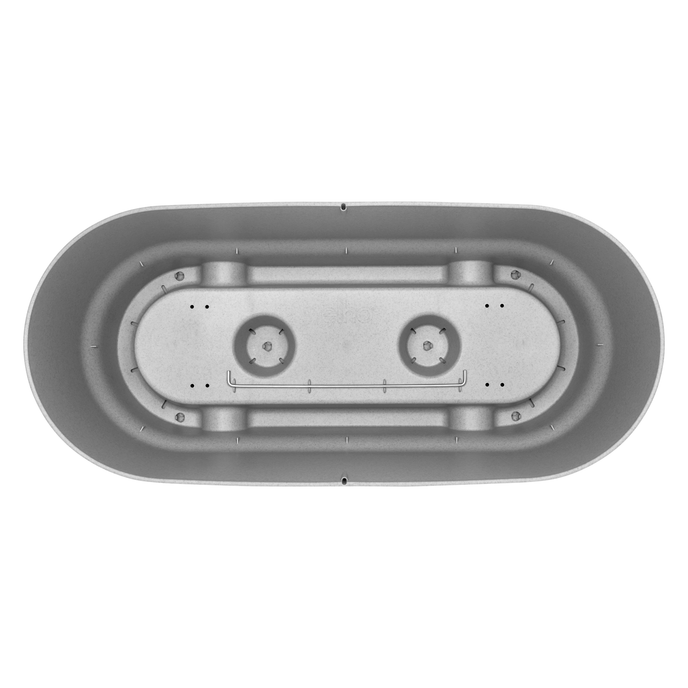 greenville pflanzgefäß 60cm rollen living beton